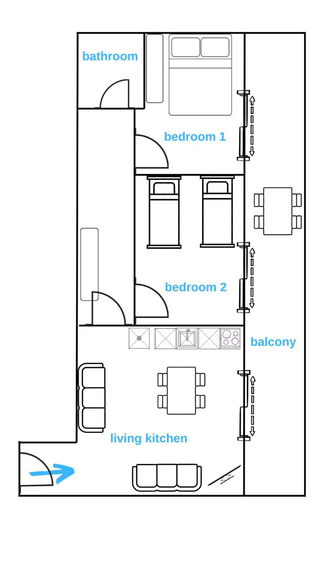 Sarah'S Apartments - 5 Min Walk To Beaches & Boulevard - Big Balcony! Saranda Extérieur photo